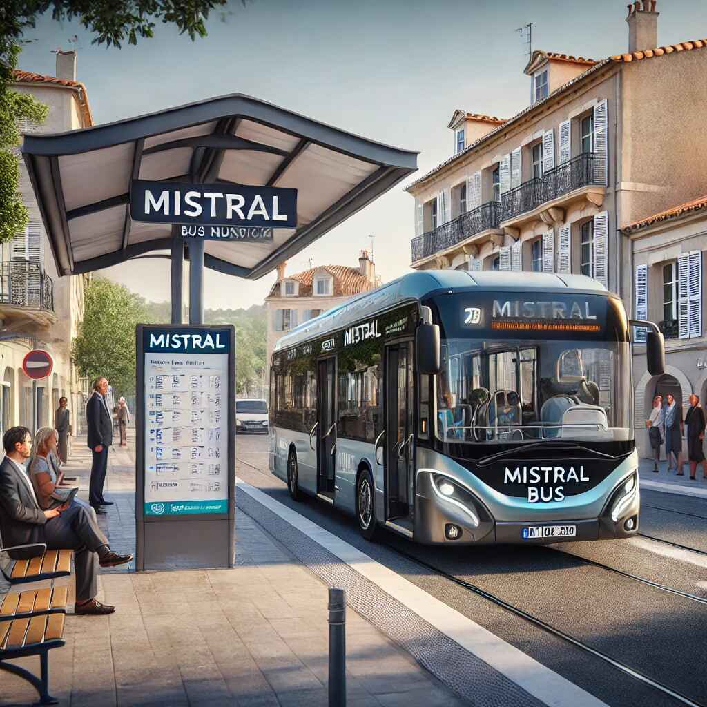 Mistral bus network in Toulon, France