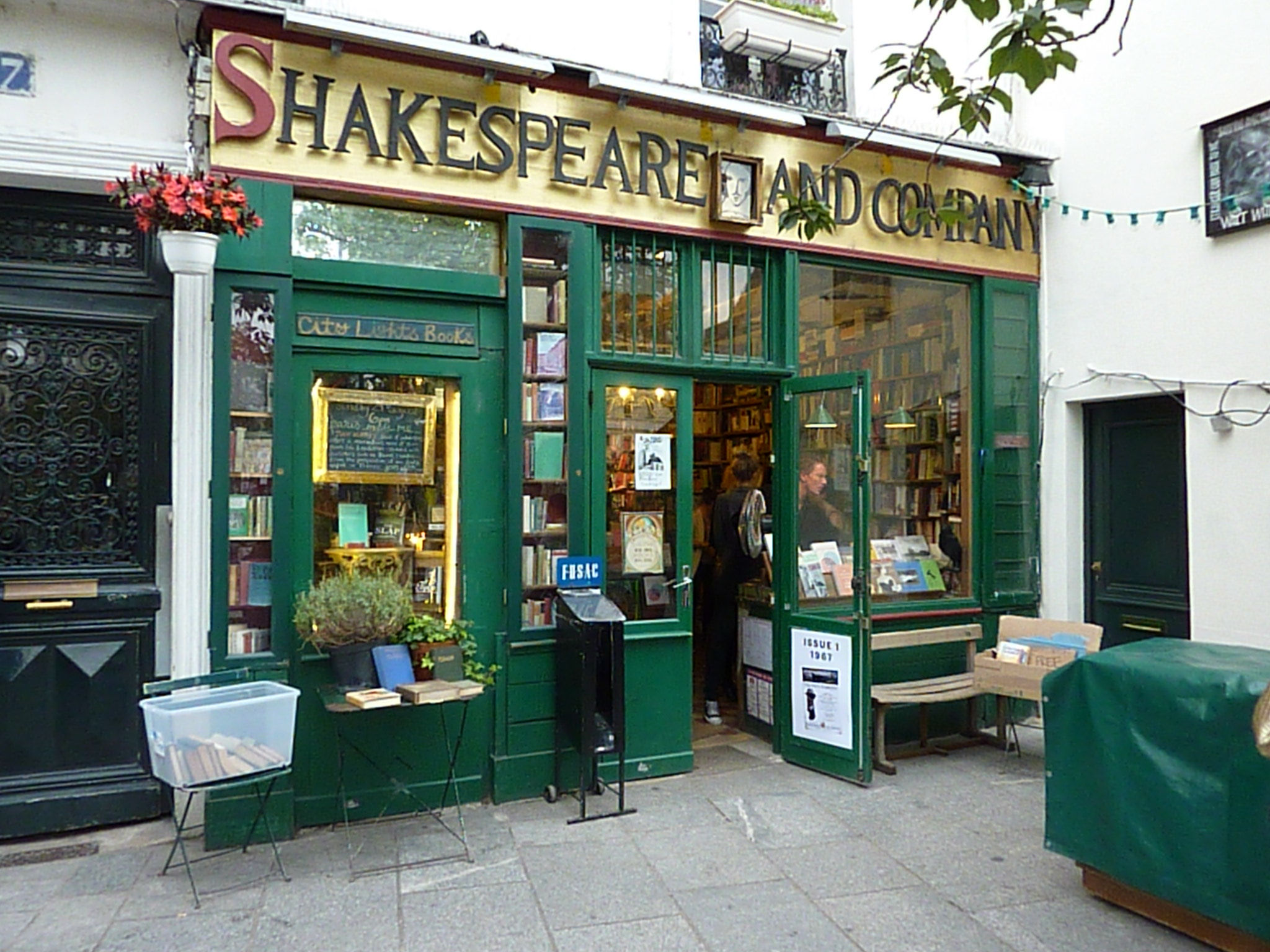 Shakespeare and Company bookstore in Paris, France