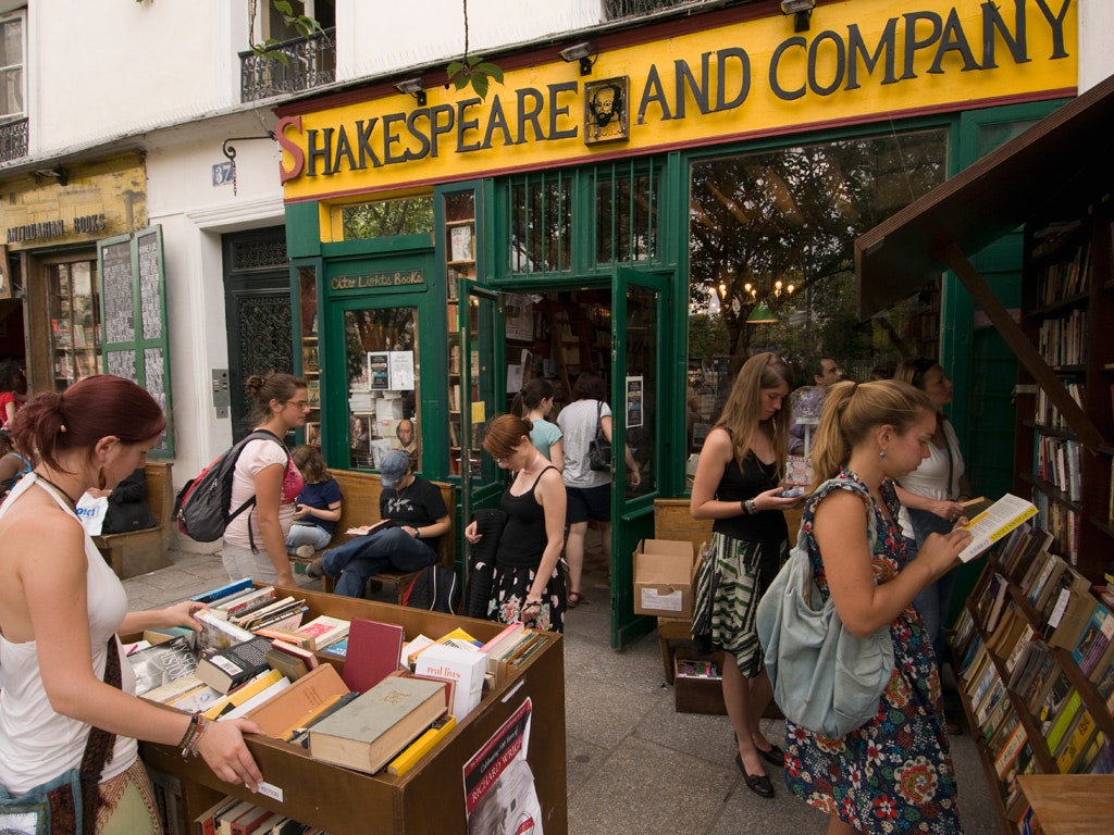 Shakespeare and Company bookstore in Paris, France