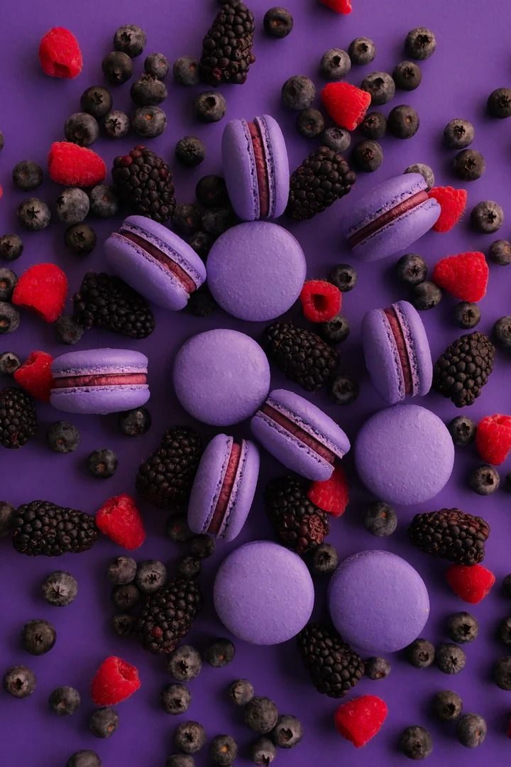 colorful French macarons