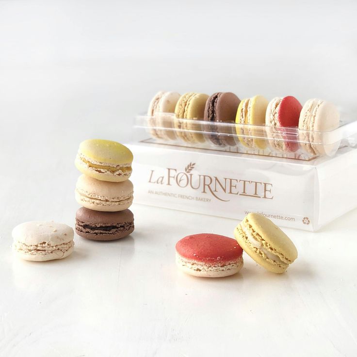 colorful French macarons