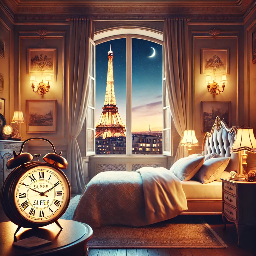 A peaceful and artistic depiction of France’s record for the most sleep per night